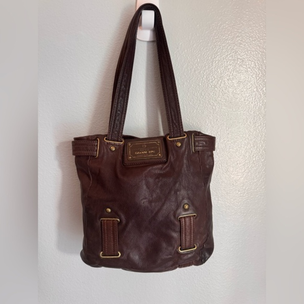 Gianni Bini Brown Leather Tote